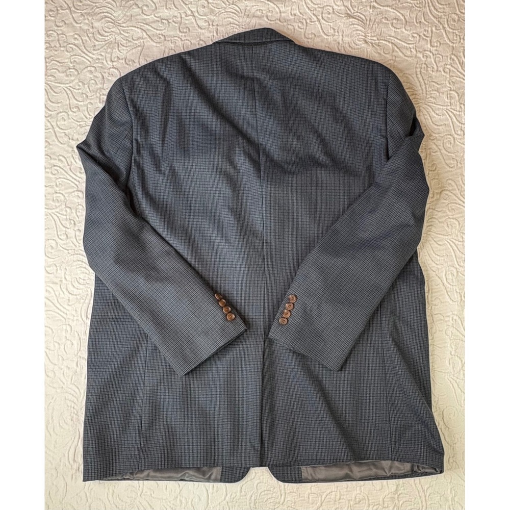 Lauren Ralph Lauren Men Blazer Jacket Dark Blue Plaid Two Button Sport Coat 50L - Picture 6 of 11